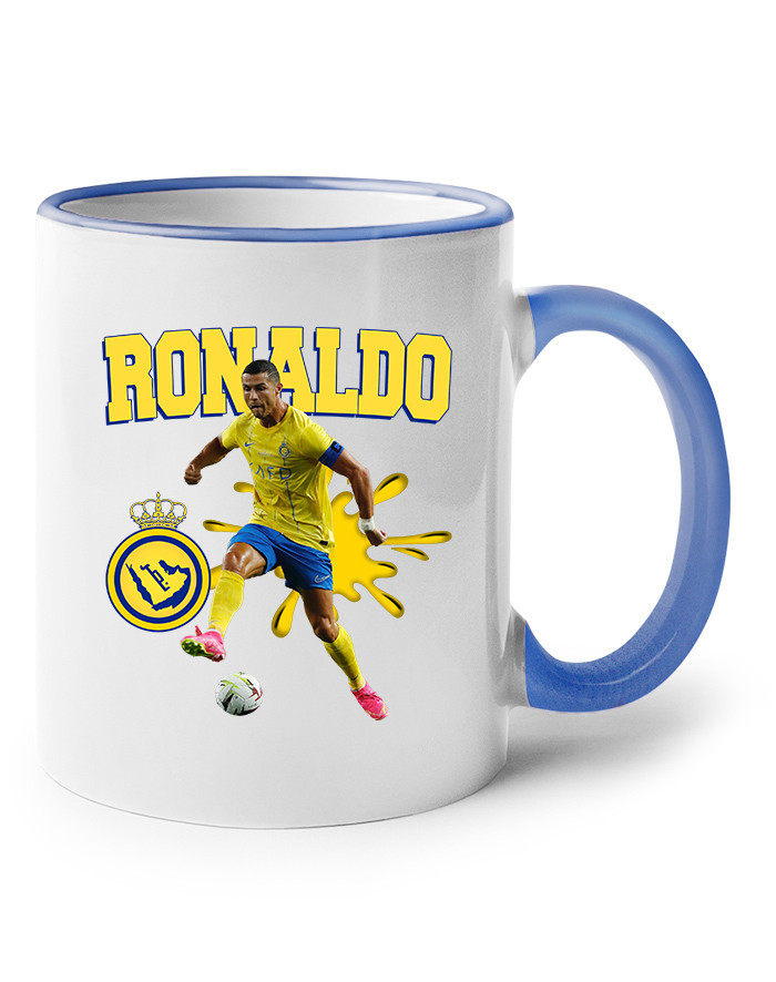 Keramický hrnek s potiskem Cristiano Ronaldo - Al Nassr - hrnek pro milovníky fotbalu