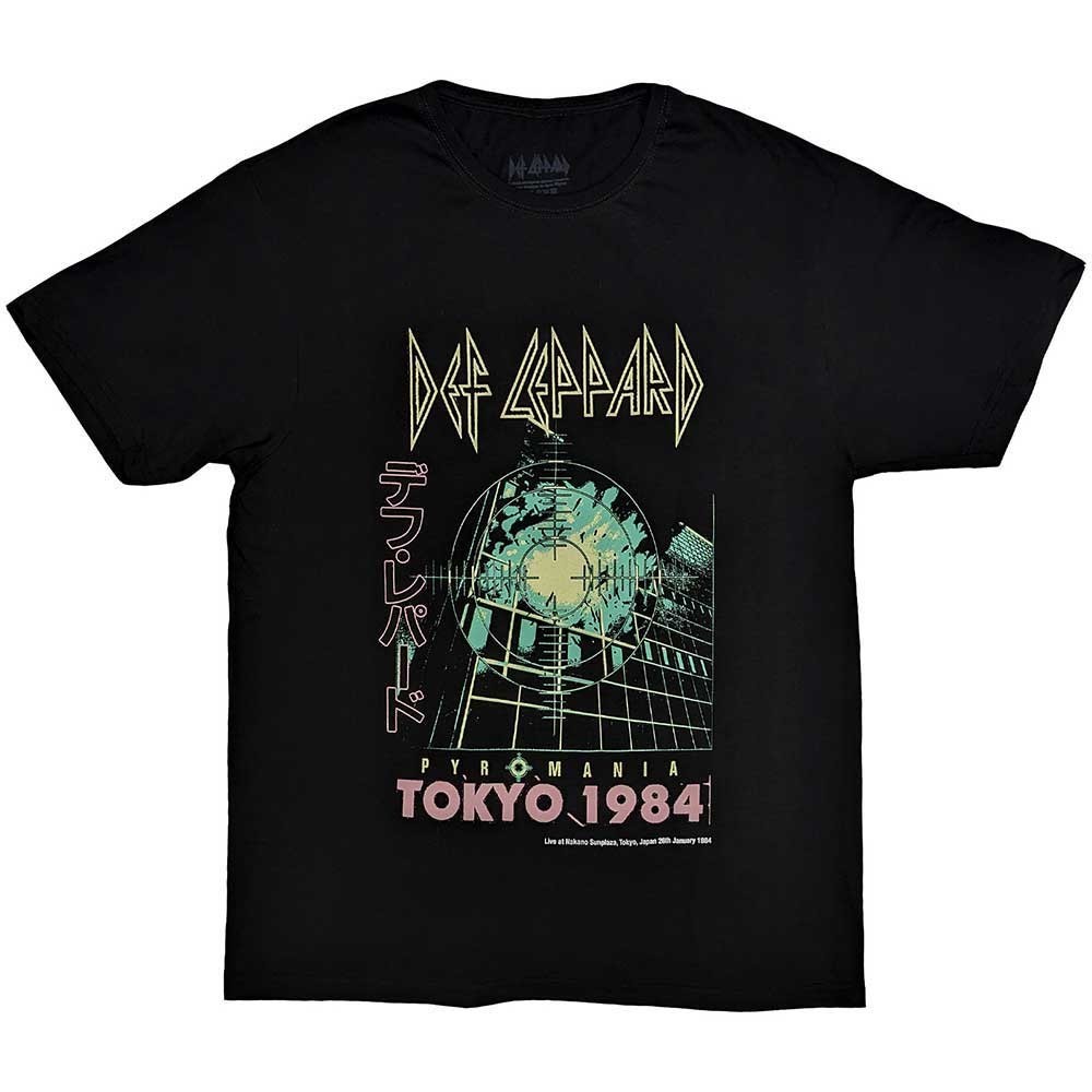 Def Leppard tričko Tokyo Čierna S