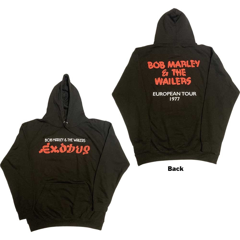 Bob Marley mikina Exodus Wailers European Tour '77 Čierna S