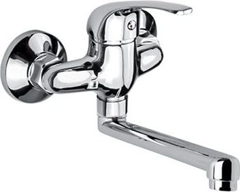 Mereo Drezová nástenná batéria, Lila, 150 mm, s ramienkom plochým rovným 250 mm, chróm
