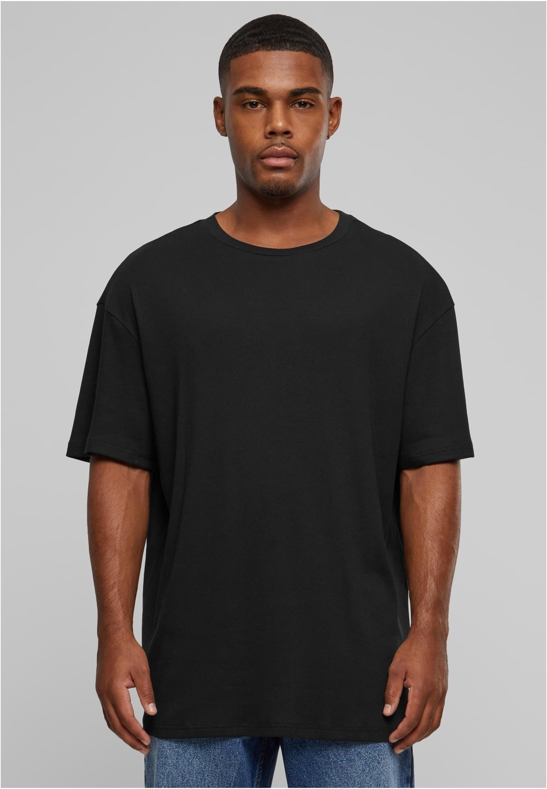 Men's Bio Oversized Rib Tee T-Shirt - Black