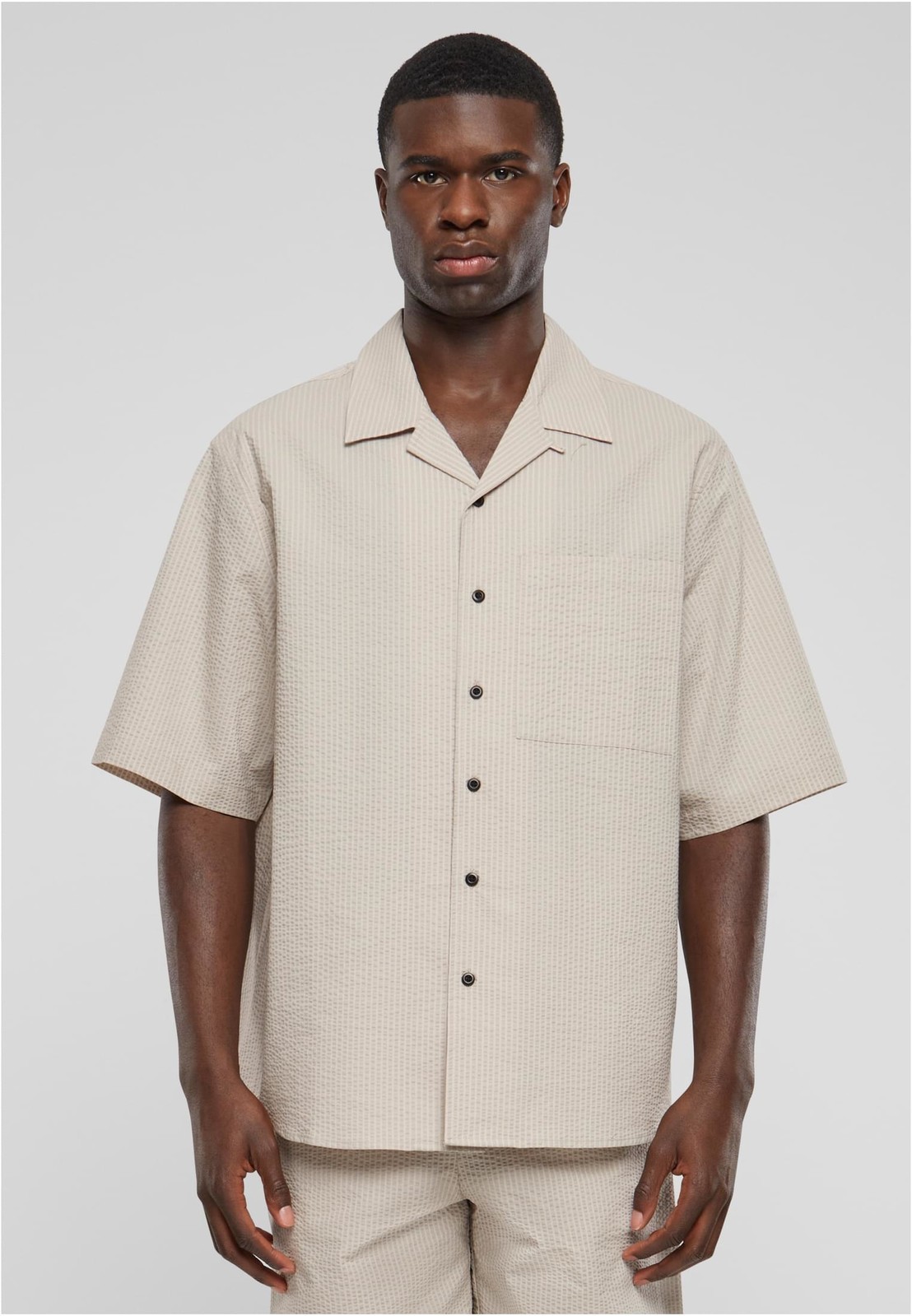 Men's shirt Seersucker - beige