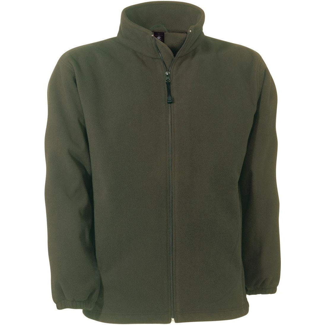 Pánska mikrofleecová bunda B&C WindProtek - olivová, S
