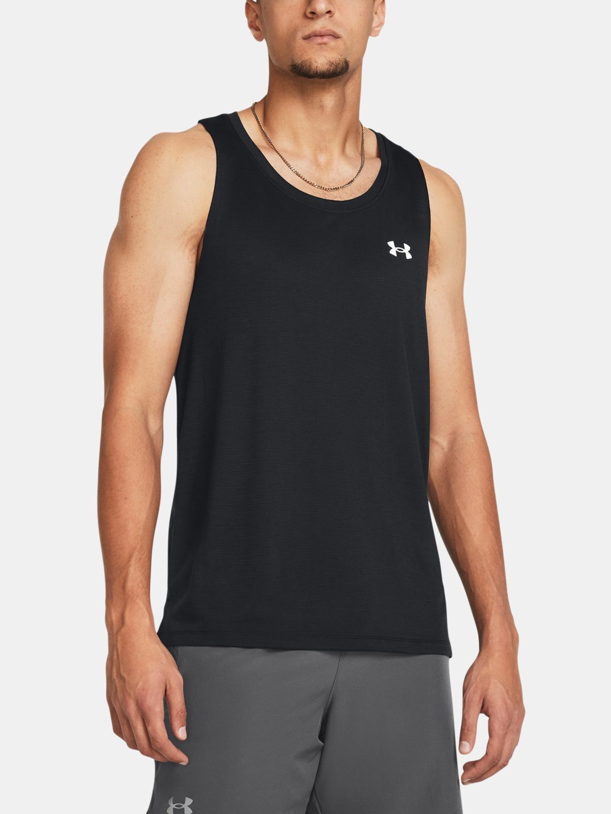 Under Armour Tank Top UA LAUNCH SINGLET-BLK - Men's
