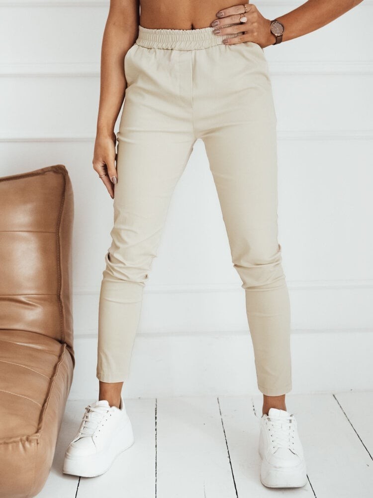 JINNY Women's Trousers Beige Dstreet
