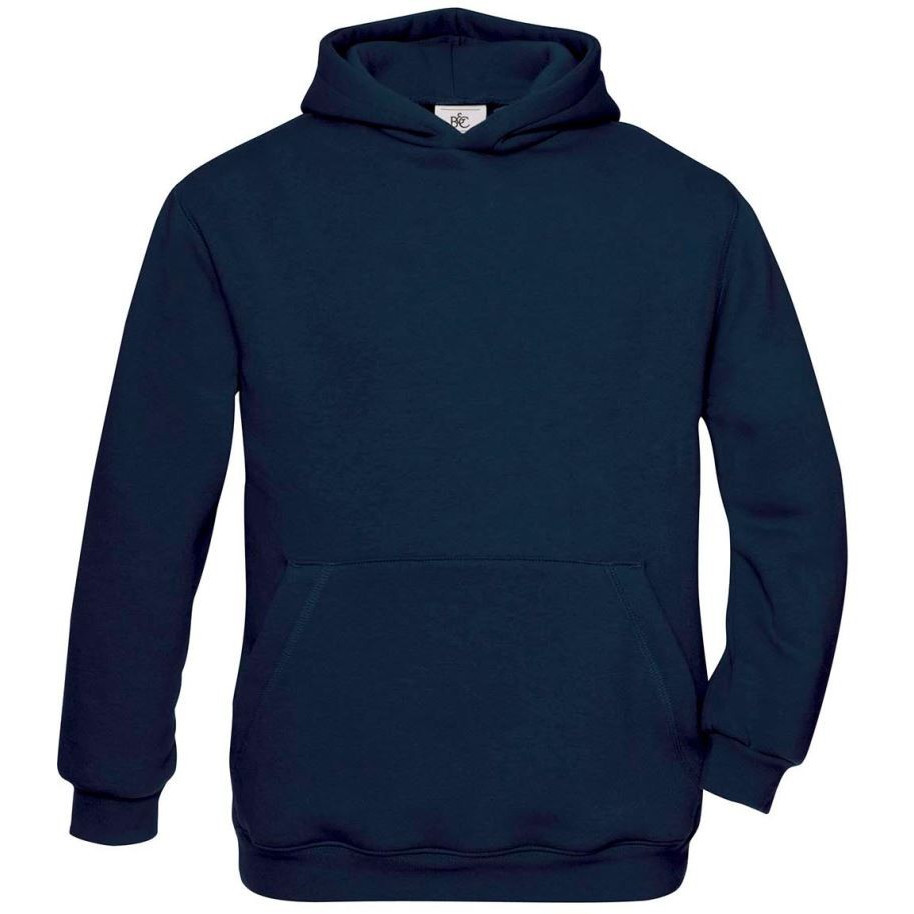 Detská mikina B&C Hooded - navy, 5-6 rokov