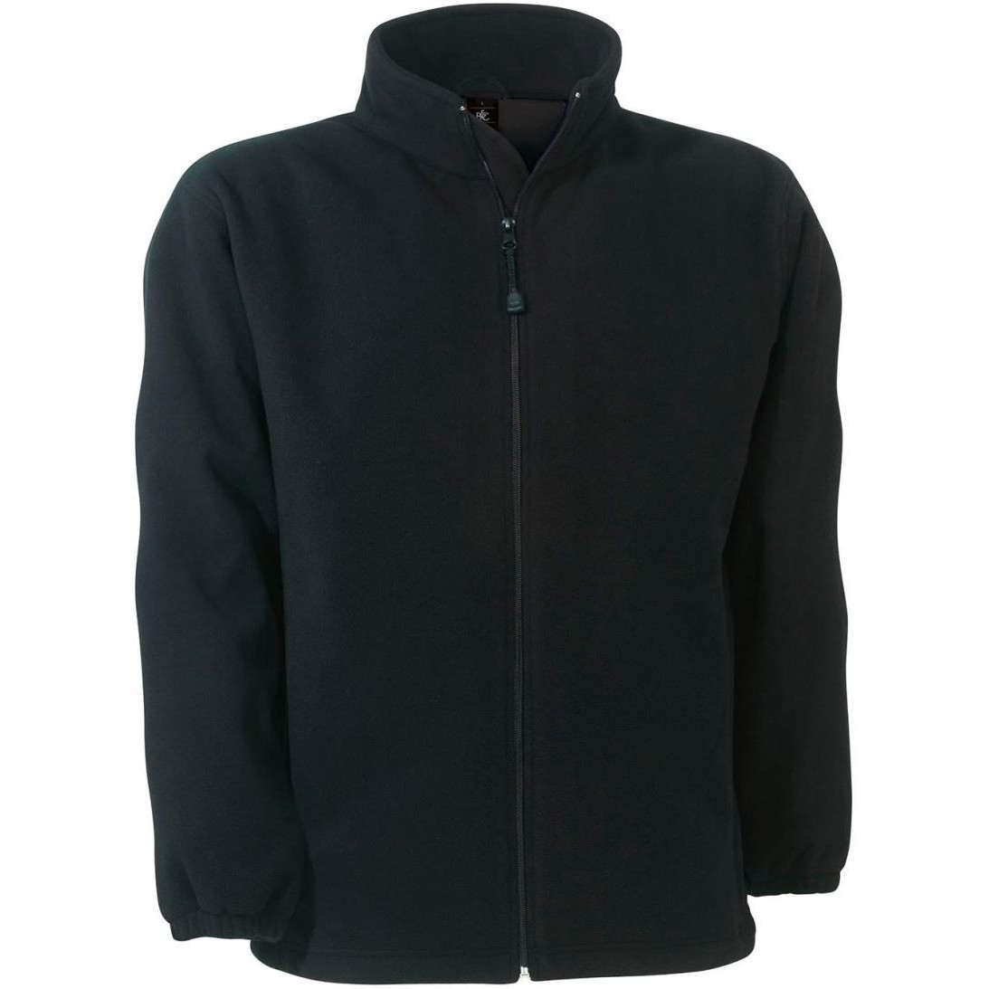 Pánska mikrofleecová bunda B&C WindProtek - čierna, S