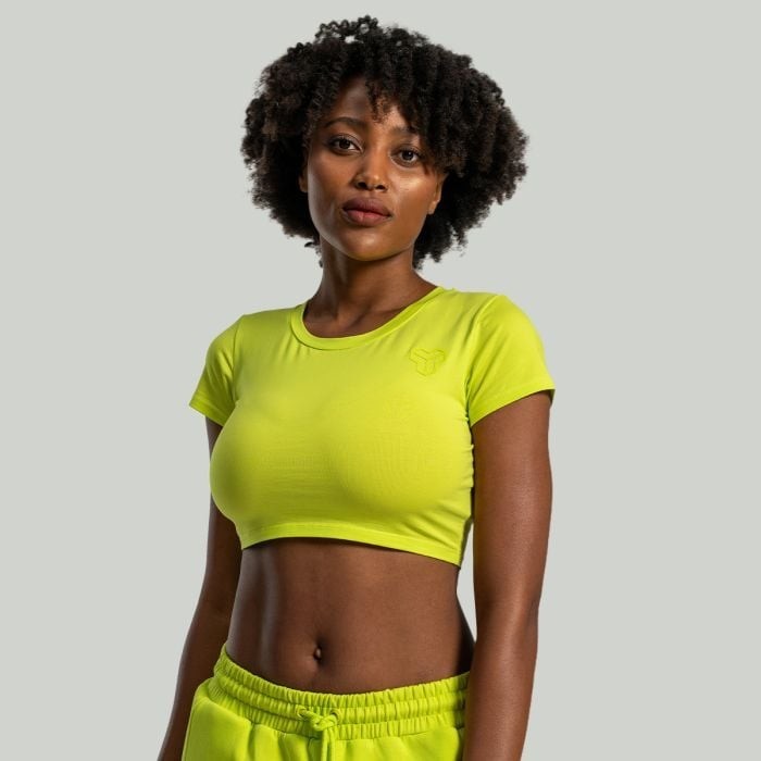STRIX Dámske tričko Essential CropTop Chartreuse  LL