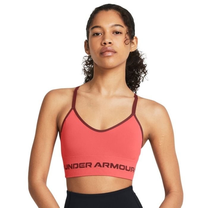 Under Armour - Bra Seamless Low Long Bra Pink  XS