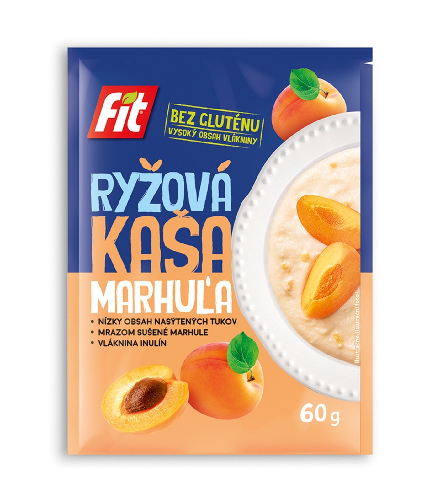 Fit Ryžová kaša marhuľa 60 g