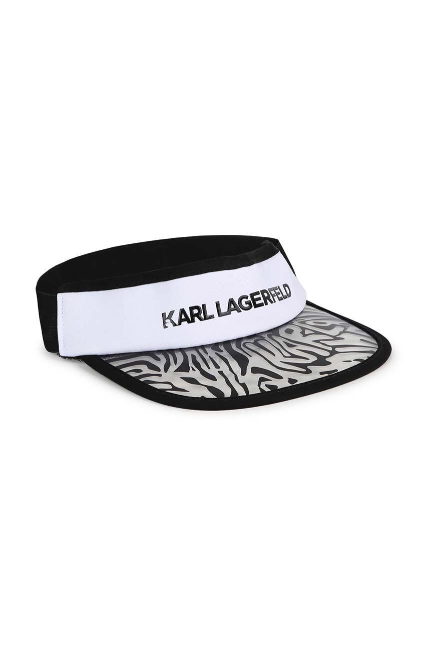 Detský šilt Karl Lagerfeld čierna farba, vzorovaná