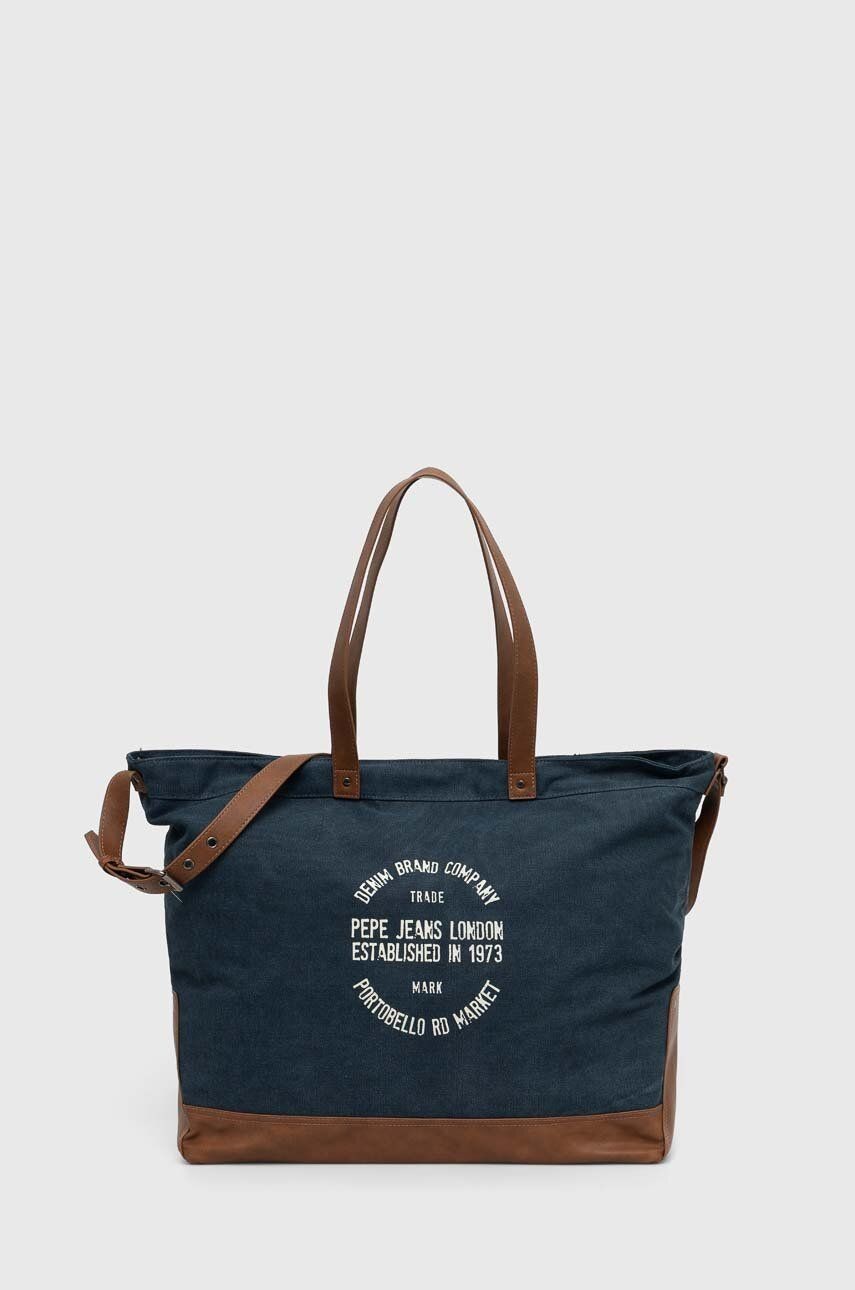 Taška Pepe Jeans tmavomodrá farba