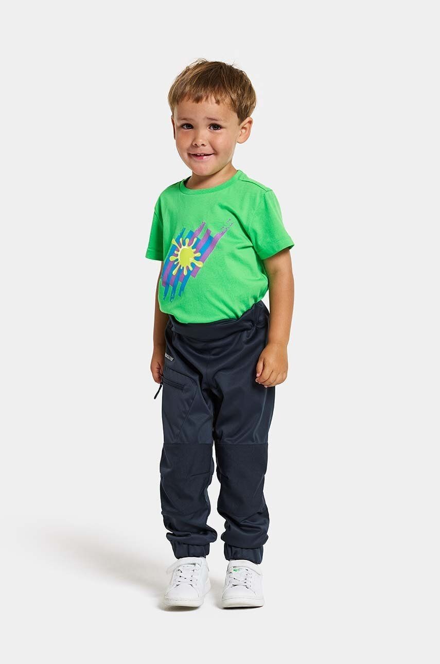Detské nohavice Didriksons LÖVET KIDS PANT 8 tmavomodrá farba
