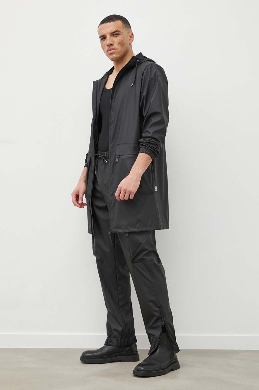 Bunda Rains 19850 Jackets čierna farba, prechodná