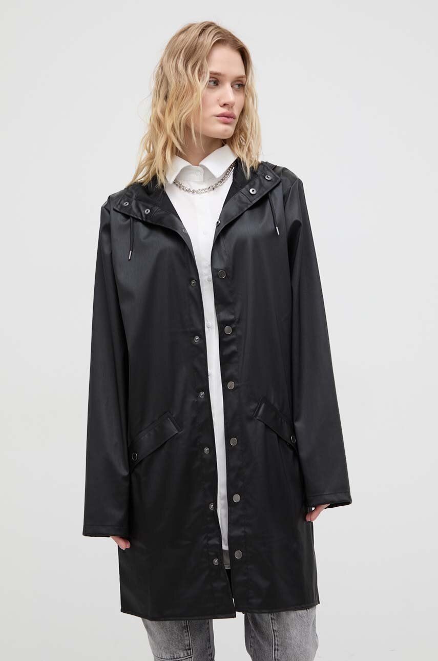 Bunda Rains 12020 Jackets čierna farba, prechodná
