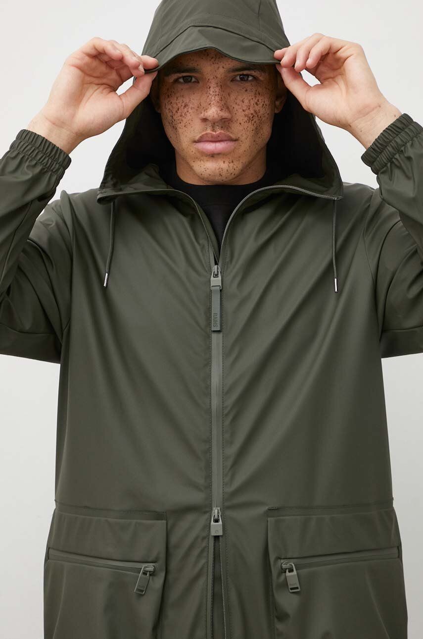 Bunda Rains 19850 Jackets zelená farba, prechodná