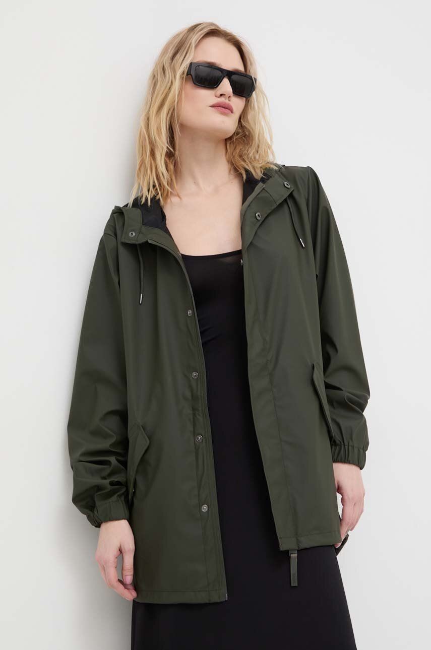 Bunda Rains 18010 Jackets zelená farba, prechodná