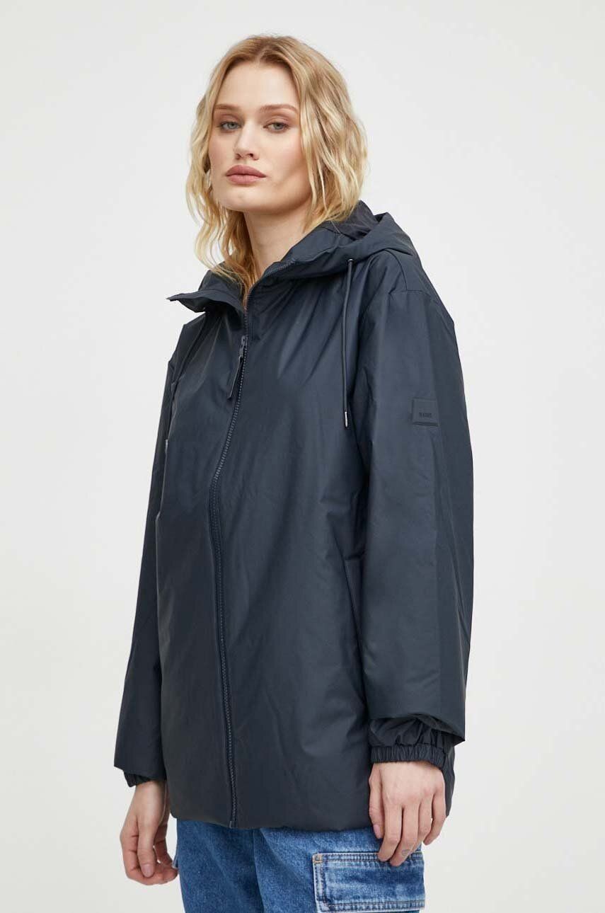 Bunda Rains 15770 Jackets tmavomodrá farba, prechodná