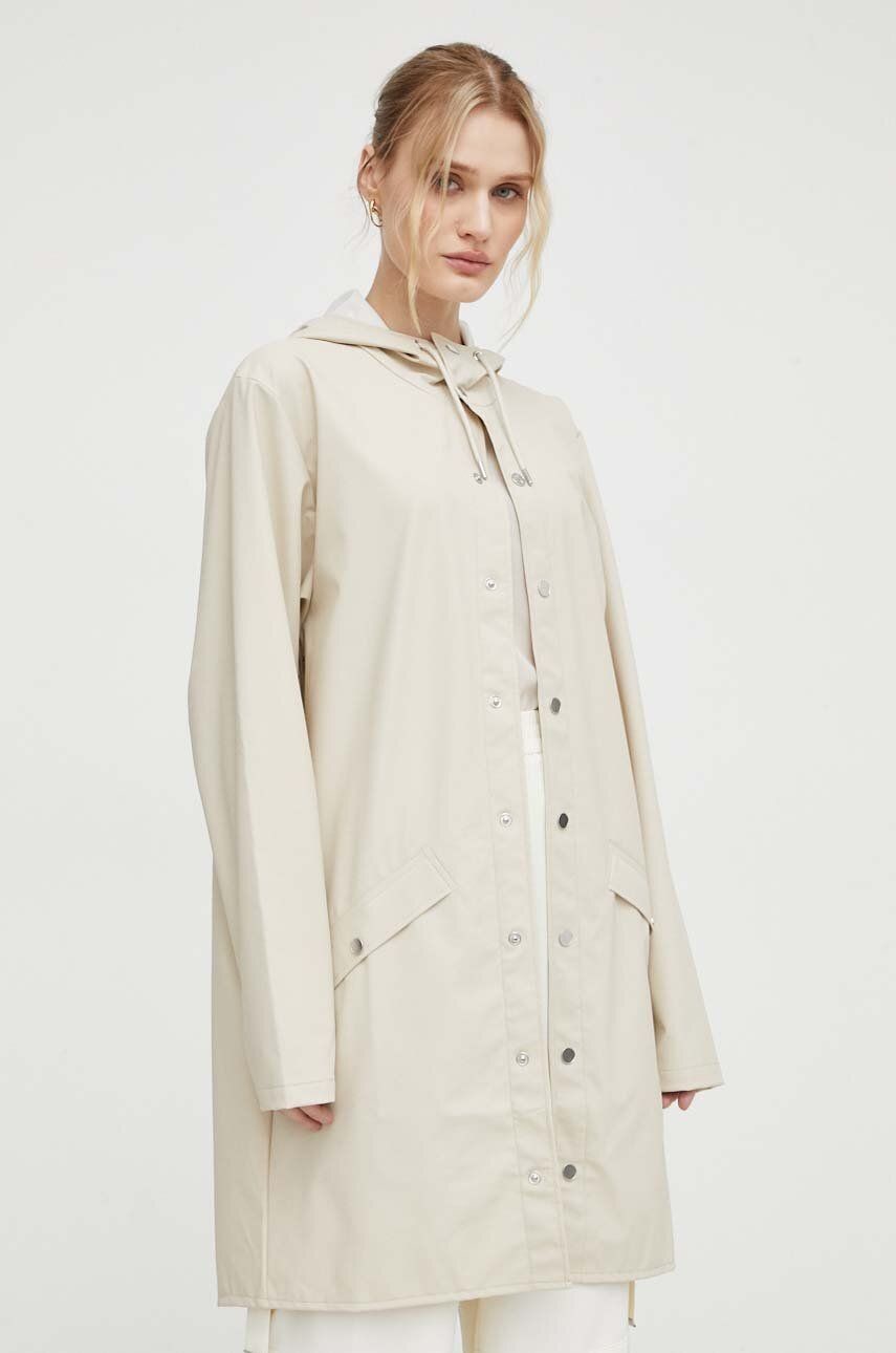 Bunda Rains 12020 Jackets béžová farba, prechodná