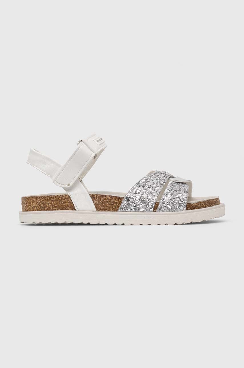 Detské sandále Pepe Jeans BERLIN CROSS strieborná farba