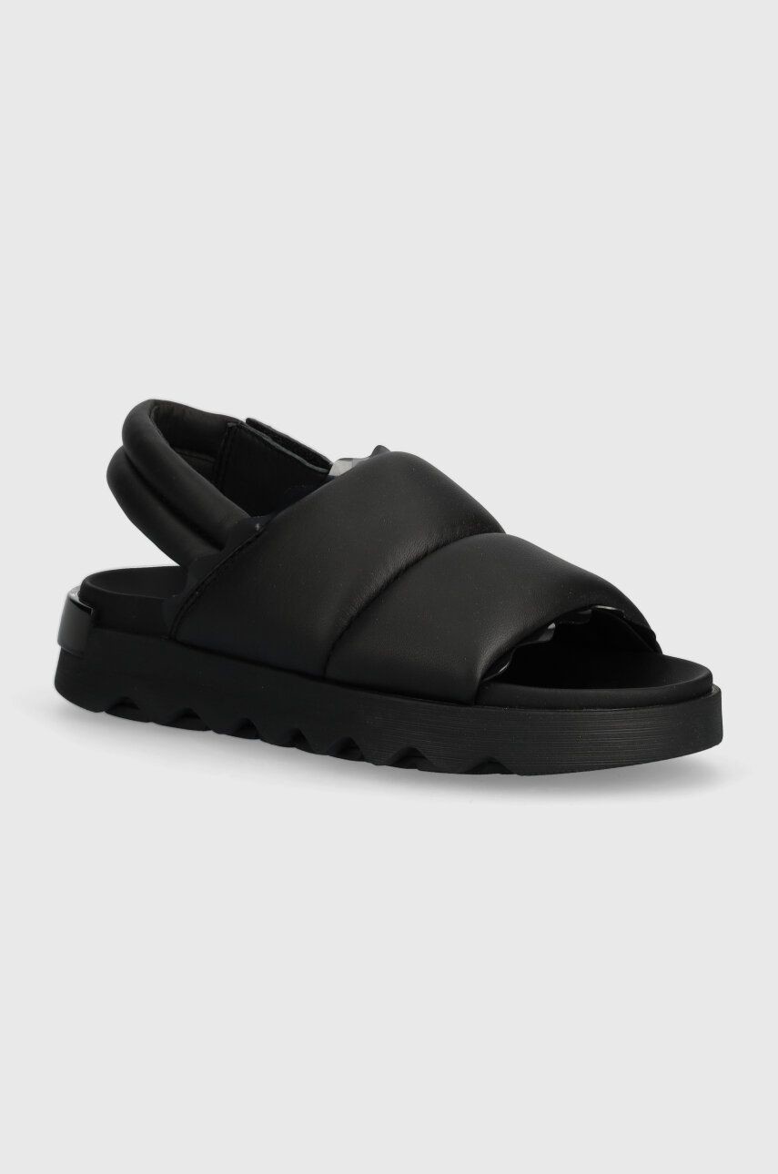 Kožené sandále Sorel VIIBE SLINGBACK dámske, čierna farba, 2069941010