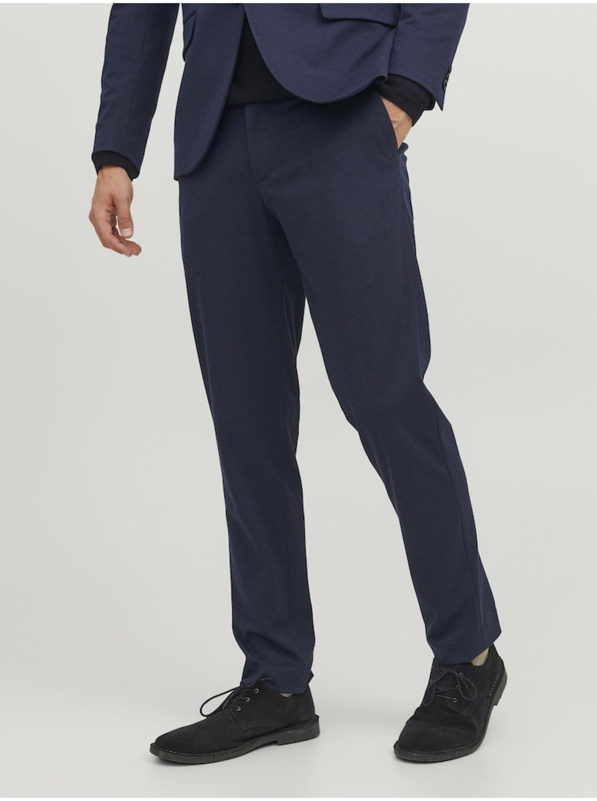 Tnavomodré pánske nohavice Jack & Jones Jones