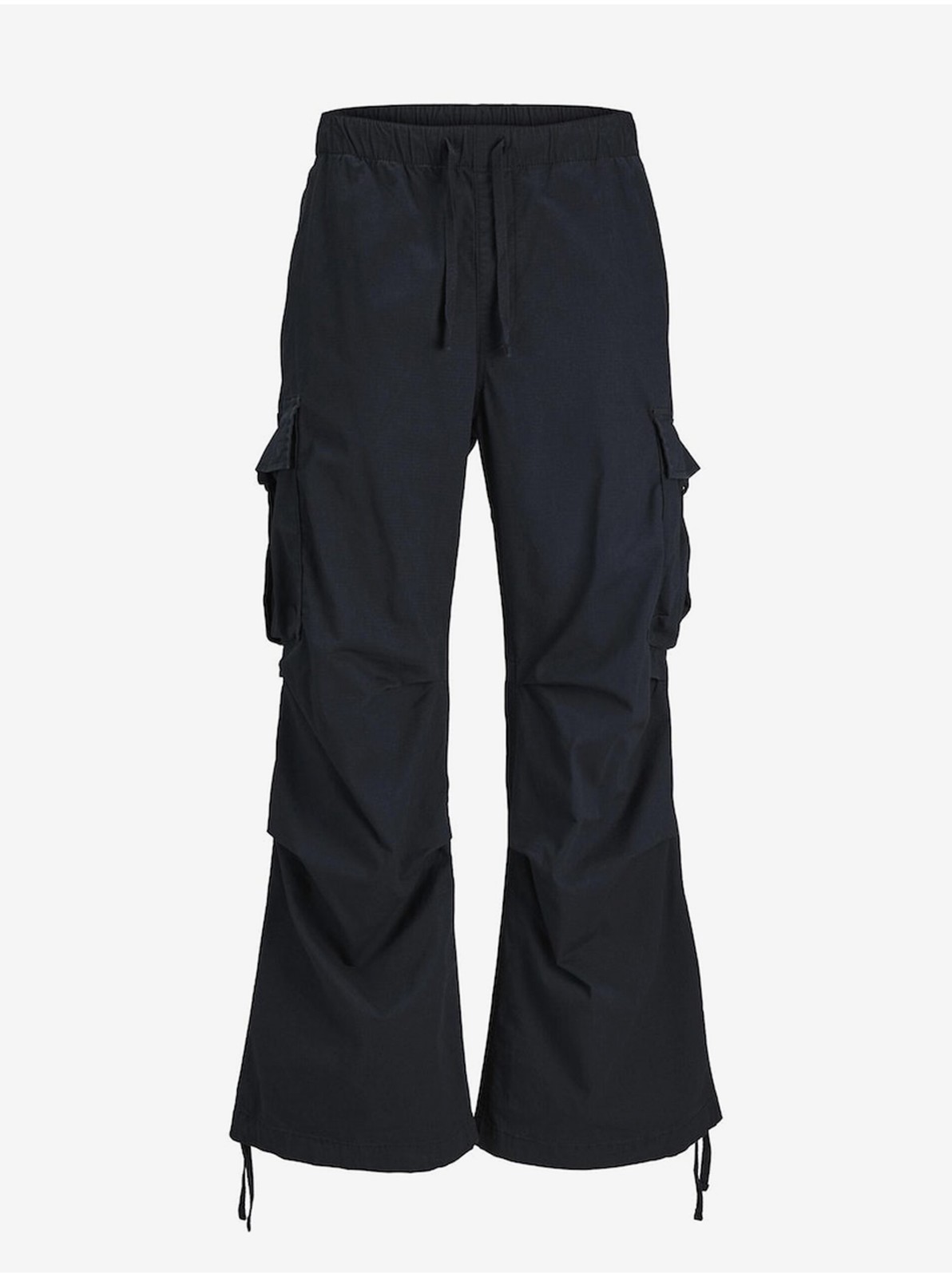 Čierne pánske cargo nohavice Jack & Jones Parachute