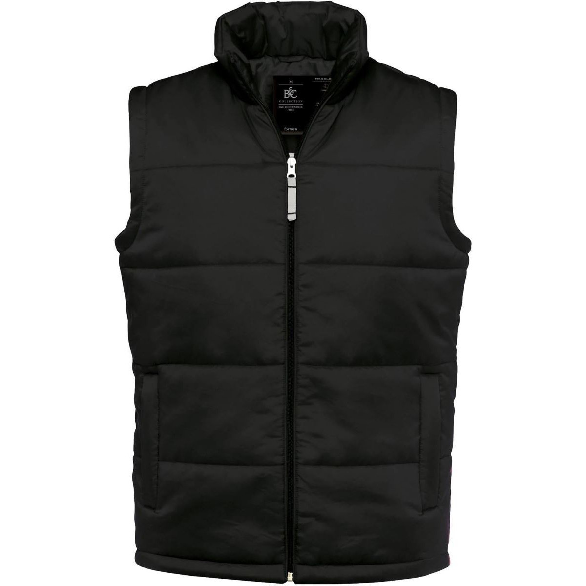 Pánska vesta B&C Bodywarmer - čierna, S