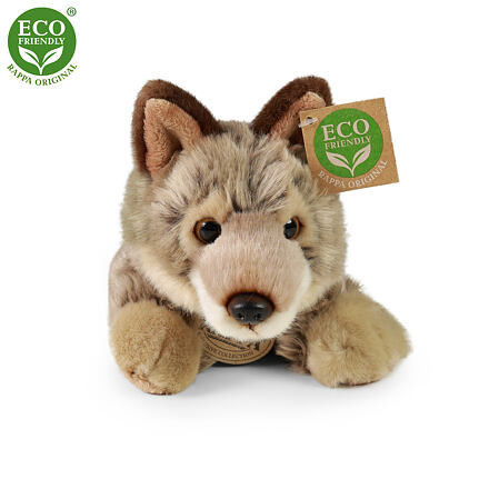 Rappa Plyšový vlk ležiaci 20 cm ECO-FRIENDLY