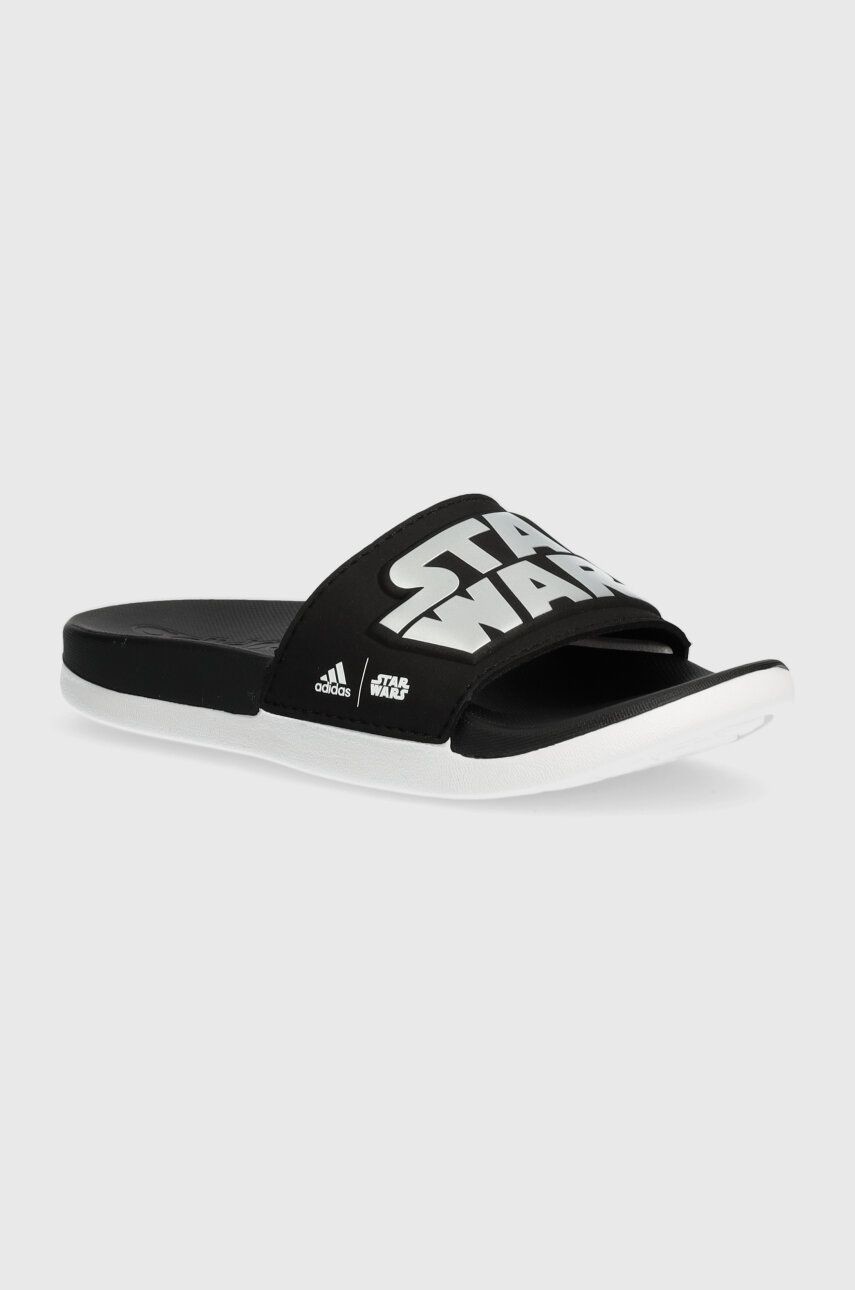 Detské šľapky adidas ADILETTE COMFORT STAR WARS K čierna farba