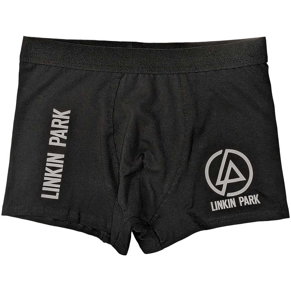 RockOff Pánske bavlnené boxerky Linkin park - čierne s logom Veľkosť: S