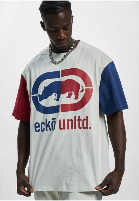 Ecko Unltd. Grande T-Shirt grey/red/blue - S