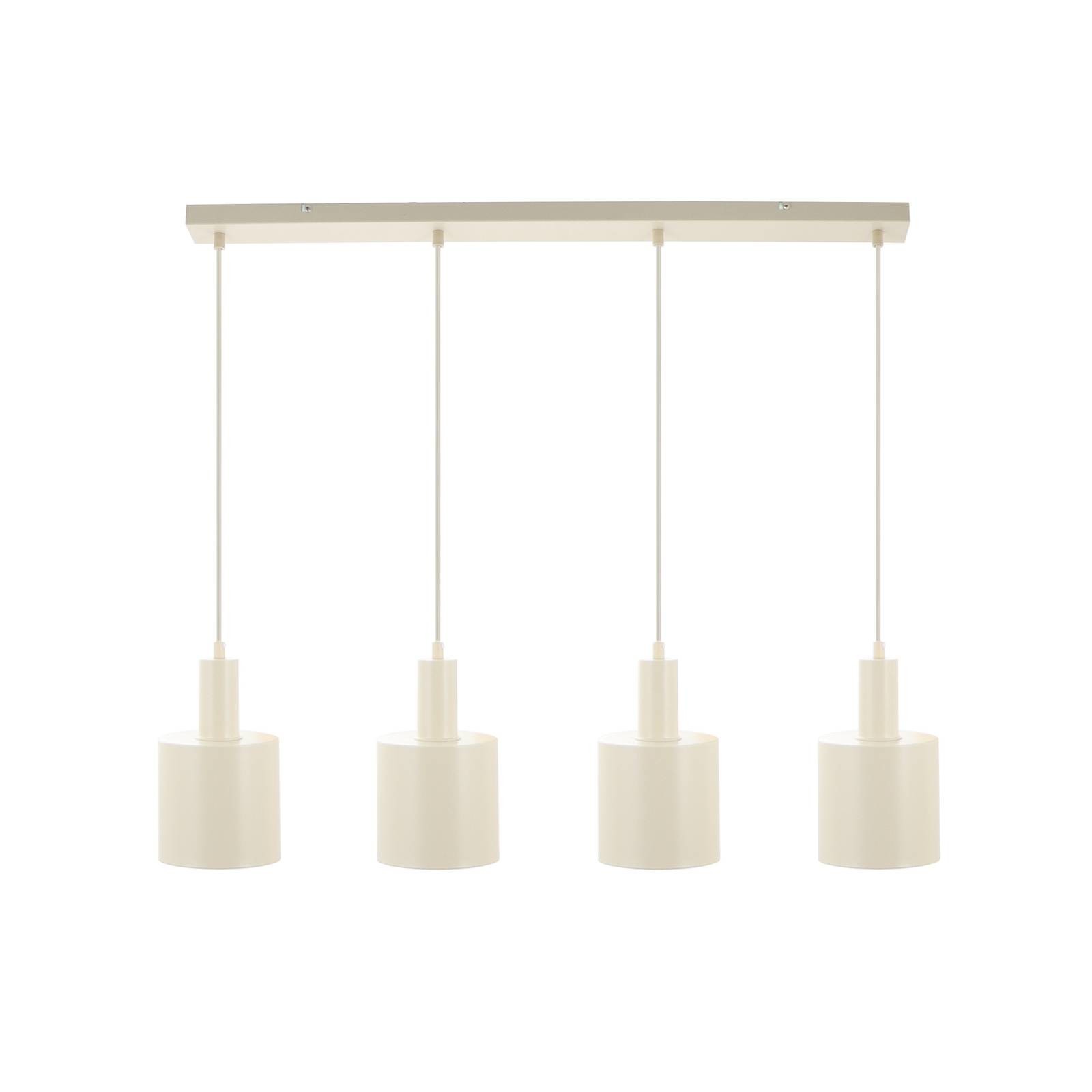 Závesné svietidlo Lindby Ovelia, béžová farba, 4 svetlá.