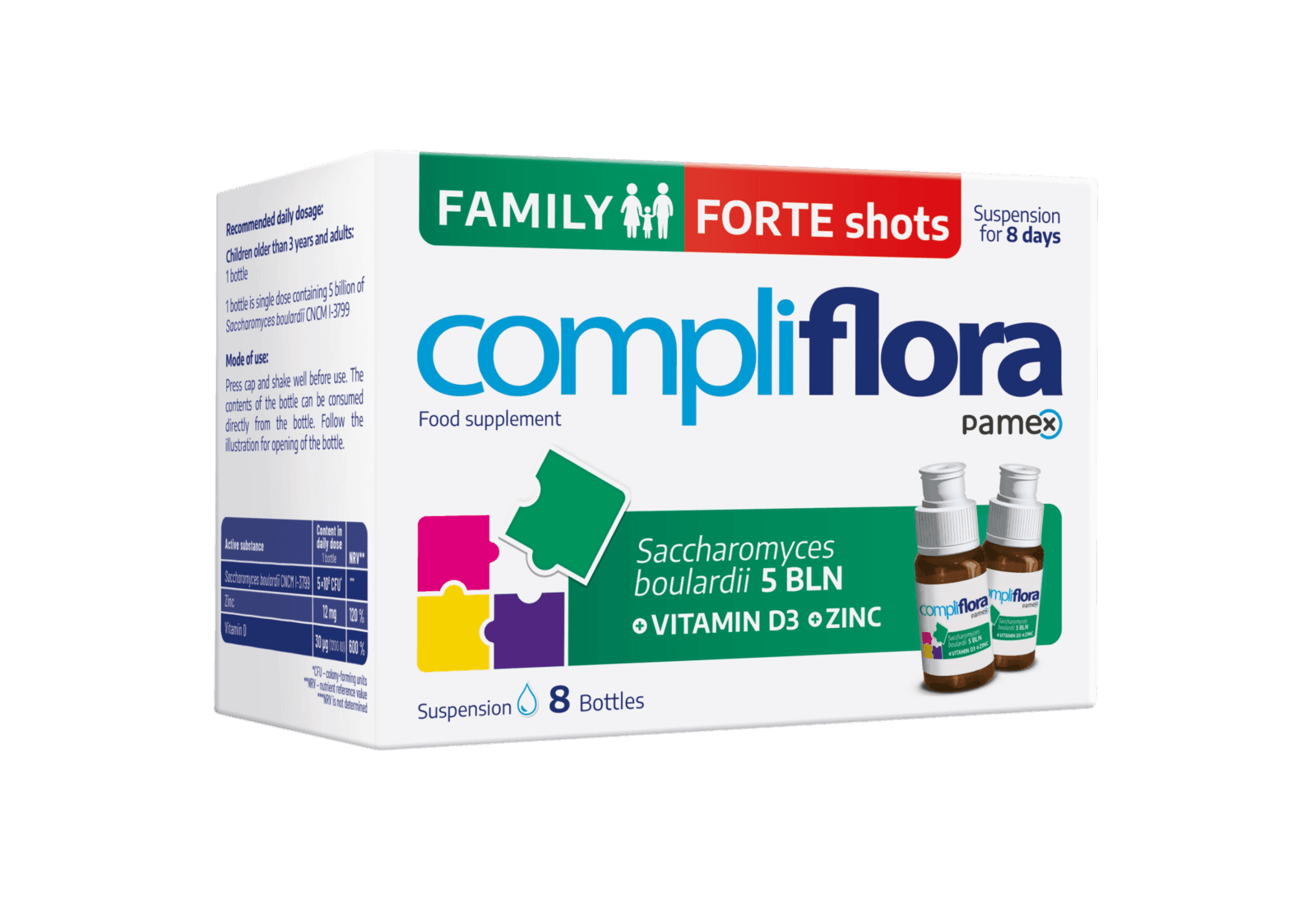 Compliflora Family forte shots 8 ks