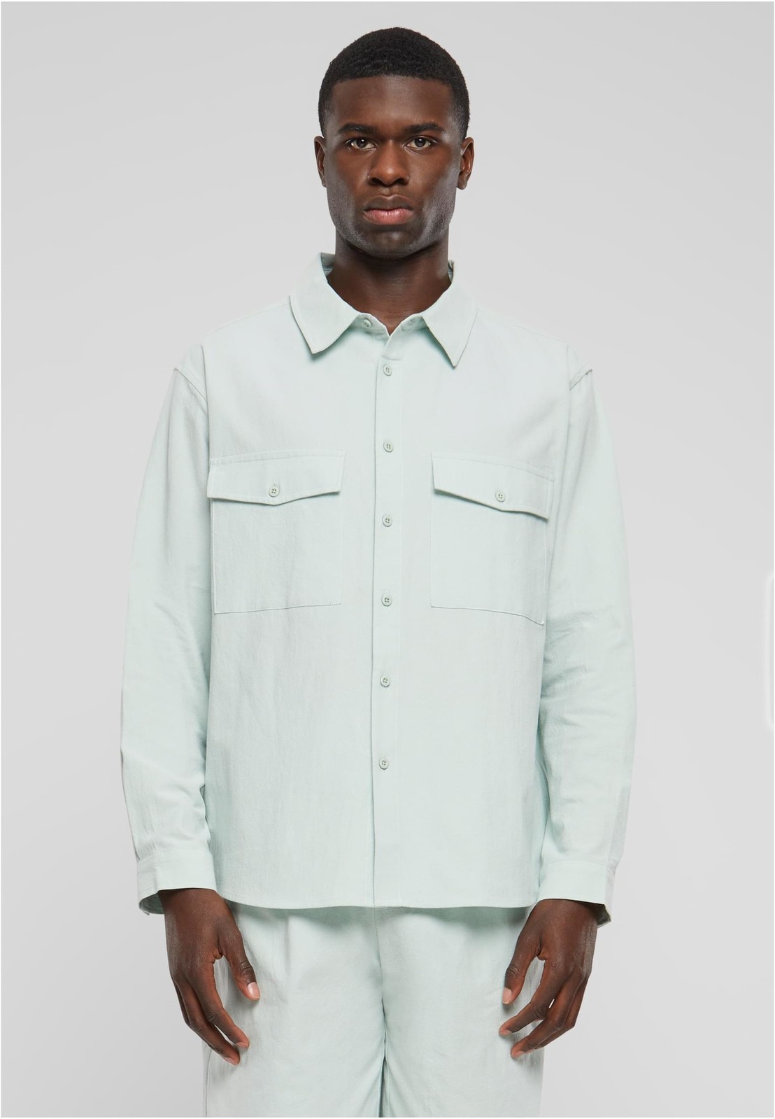 Men's shirt Basic Crepe - mint