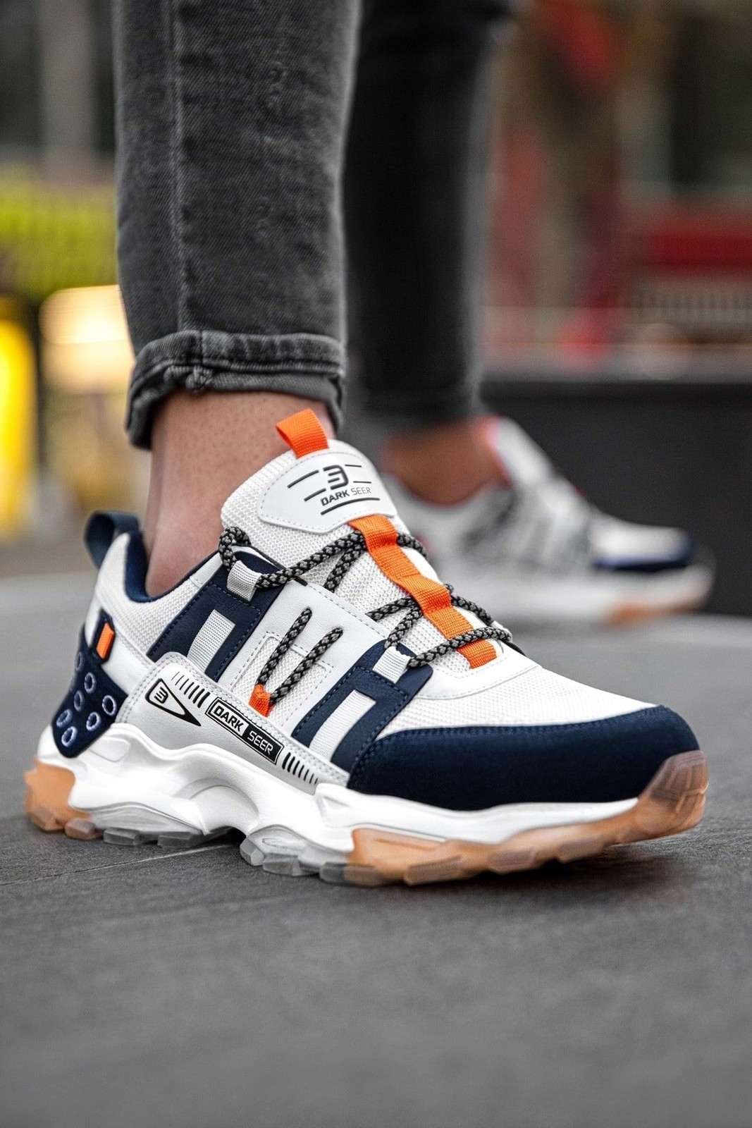 DARK SEER DS Albers White Orange Men's Sneake