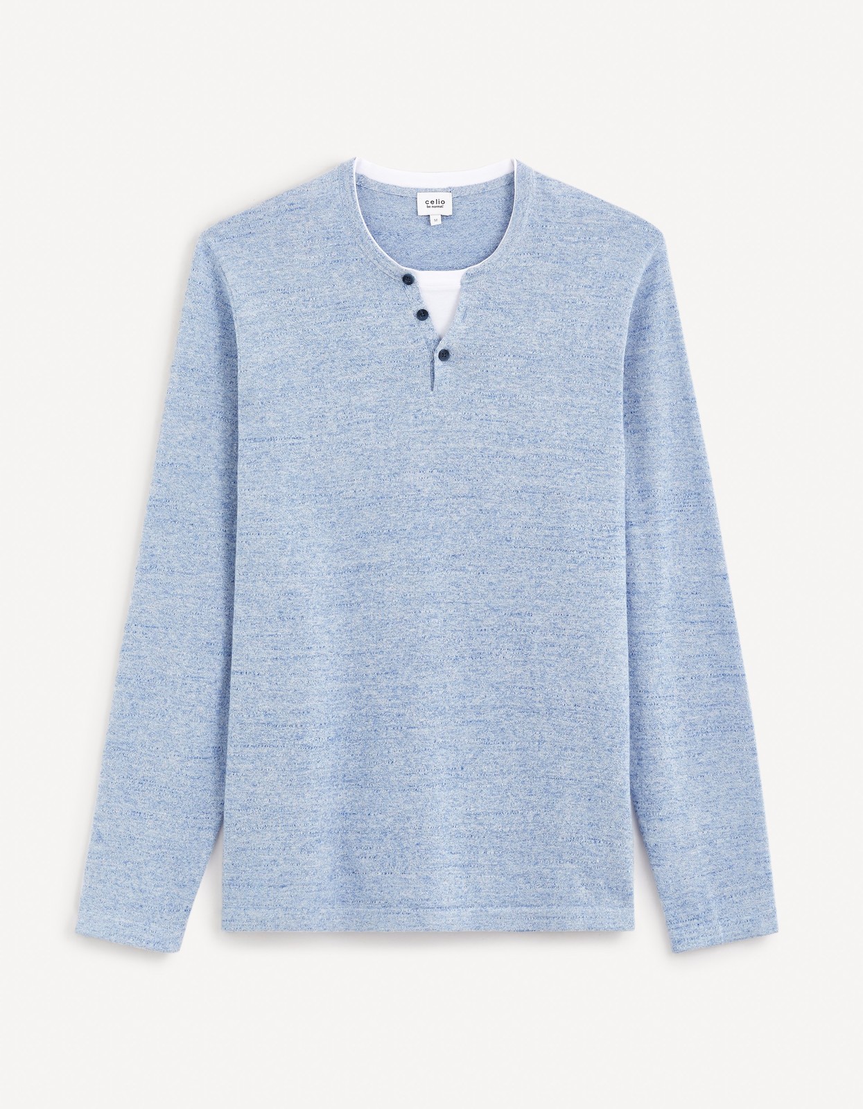 Celio Henley Gelano Sweater - Men's