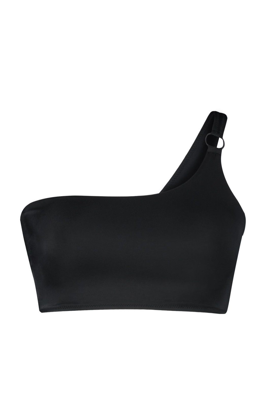 Trendyol Curve Black One Shoulder Bikini Top