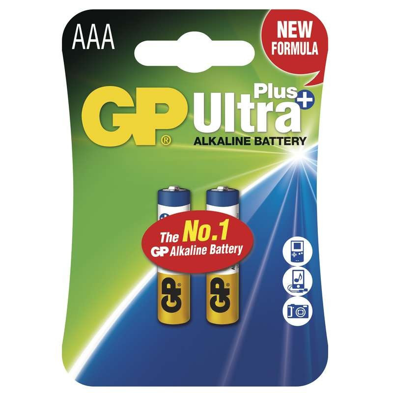 GP AAA Ultra Plus, alkalická (LR03) - 2 ks