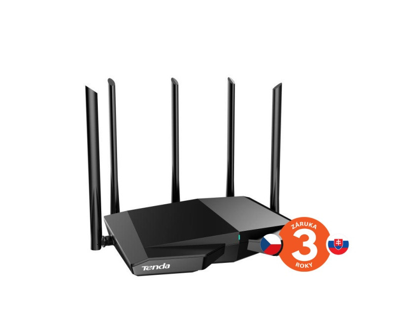 Tenda TX27 Pre AXE5700 WiFi6E Router, 1x GWAN, 3x GLAN, IPv6, BSS Color, VPN server, WPA3,CZ app