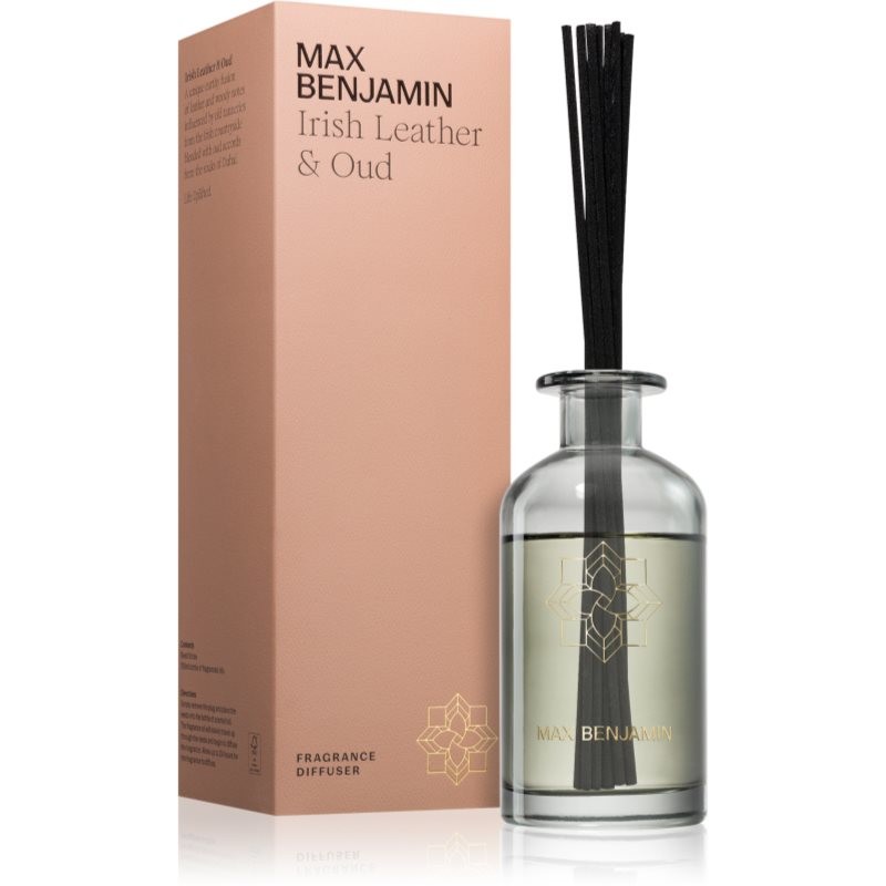 MAX Benjamin Irish Leather & Oud aróma difuzér s náplňou 150 ml