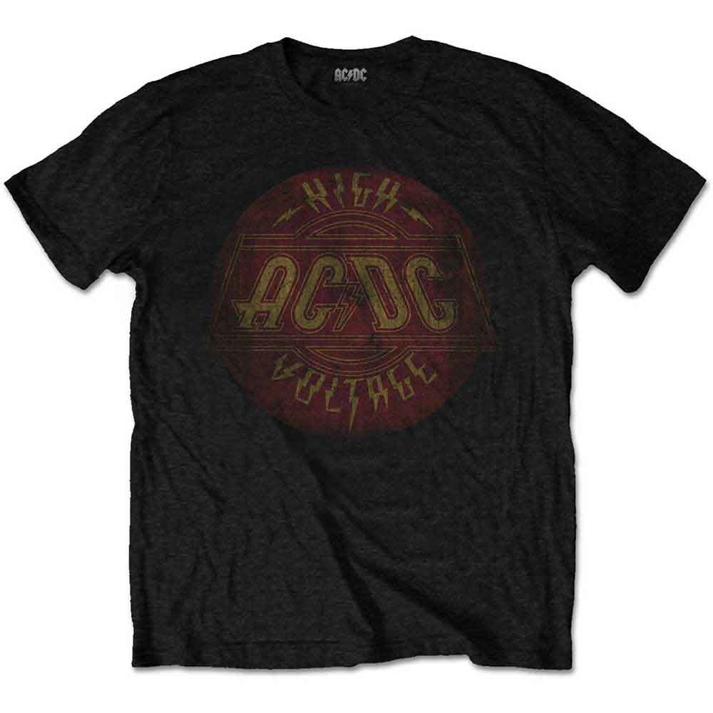 AC/DC tričko High Voltage Vintage Čierna S