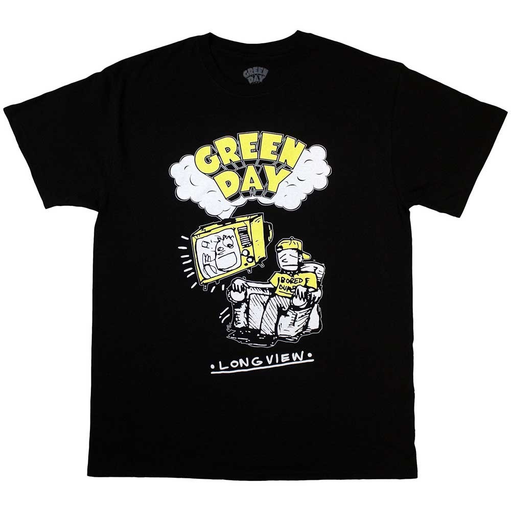 Green Day tričko Longview Doodle Čierna S