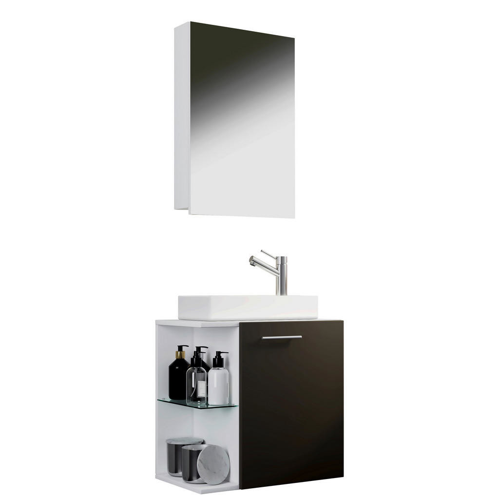 MID.YOU HOSŤOVSKÁ KÚPEĽŇA, antracitová, biela, 52 cm