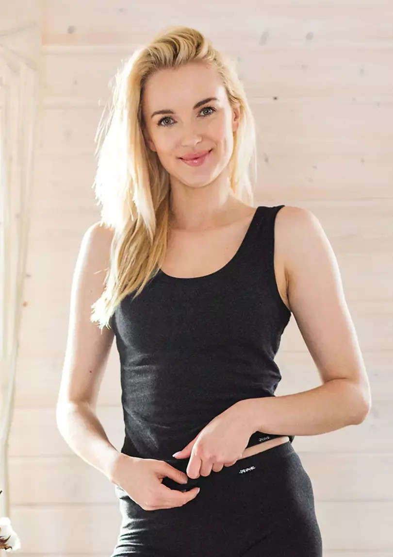 Dámsky nátelník HOT TOUCH LVS 729 šedá S