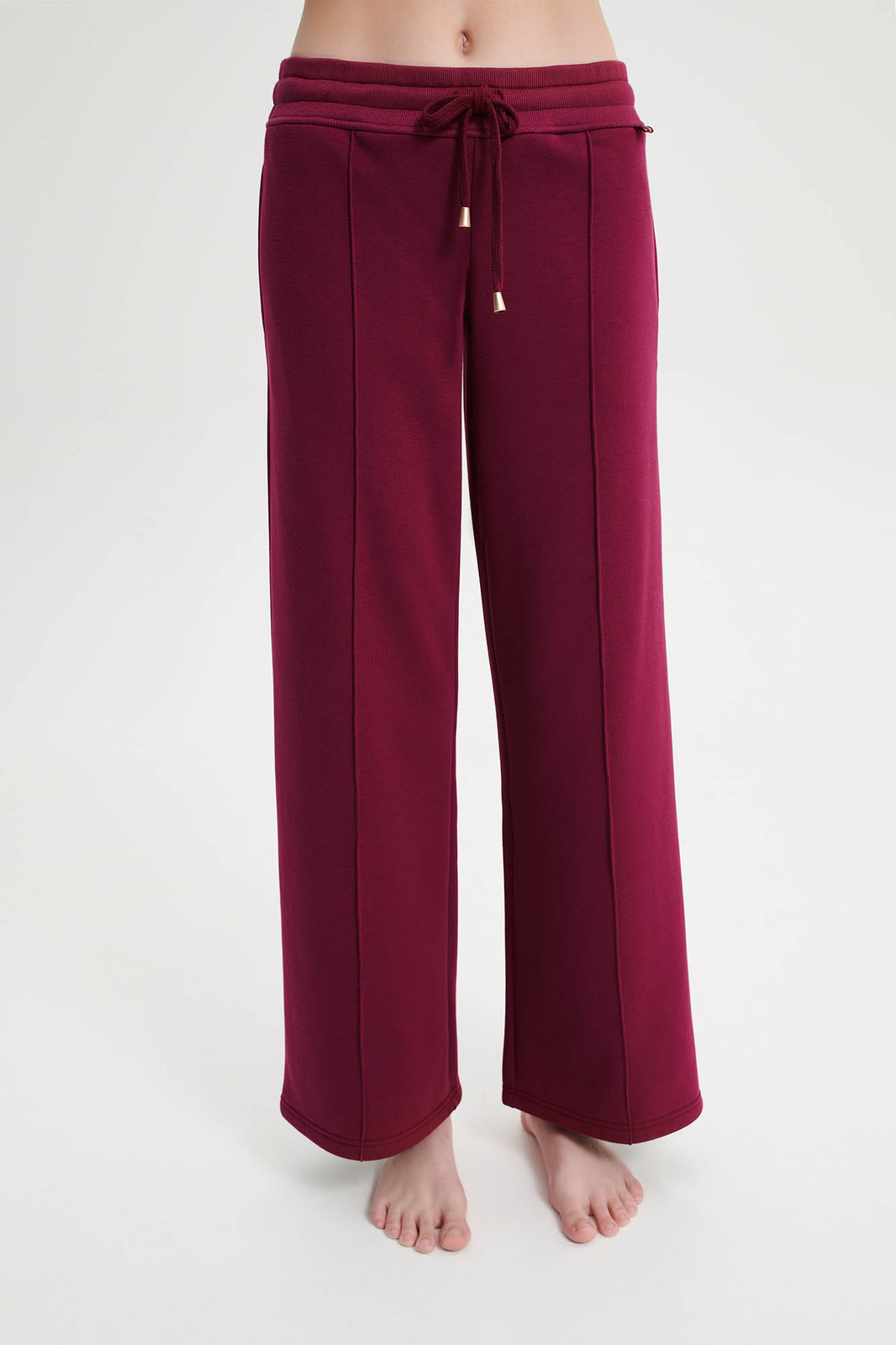 Vamp - Široké dámske nohavice 19378 - Vamp red rhodon XL