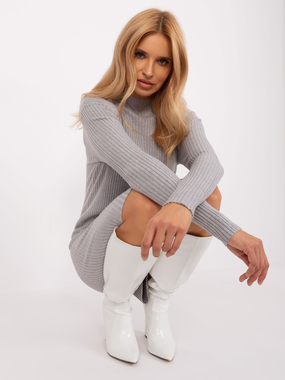 PM SK PM319 šaty.19 sivá S/M