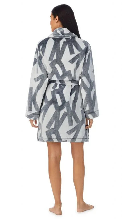 Dámsky župan YI2222688F 031 sivý - DKNY M