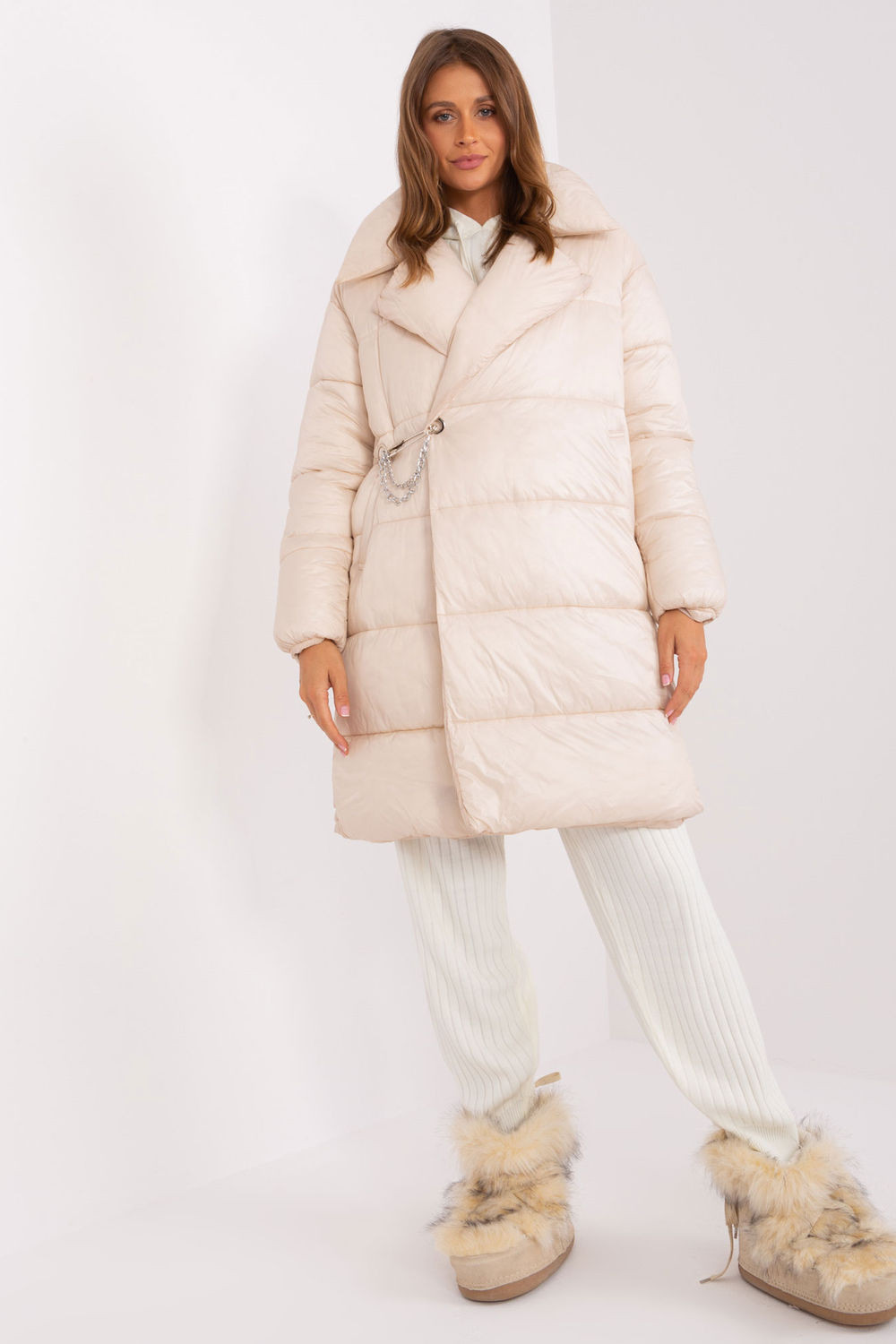 NM KR TR8310 plášť.17P svetlo béžová S