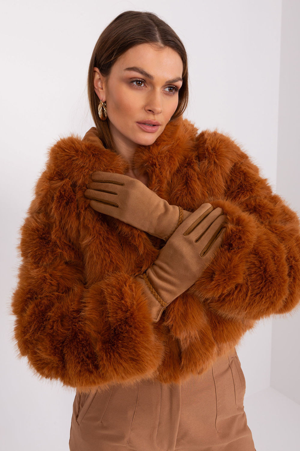 Rukavice AT RK 238601.31P ťava S/M